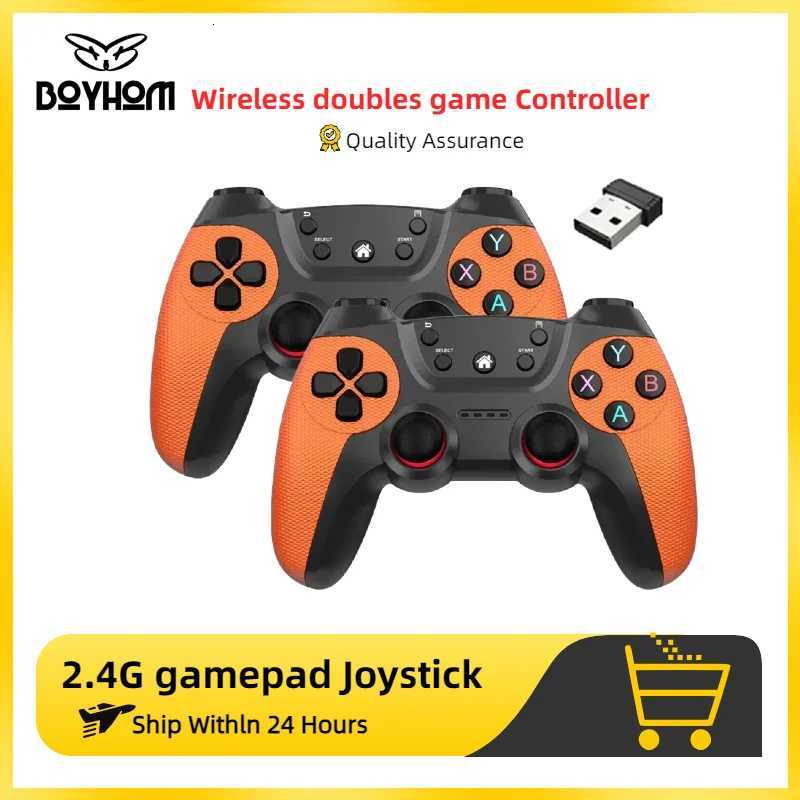 BOYH Wireless doubles game Controller For Game Box Game stick PC Smart TV Box 24G gamepad Joystick H251125-image-1086032329