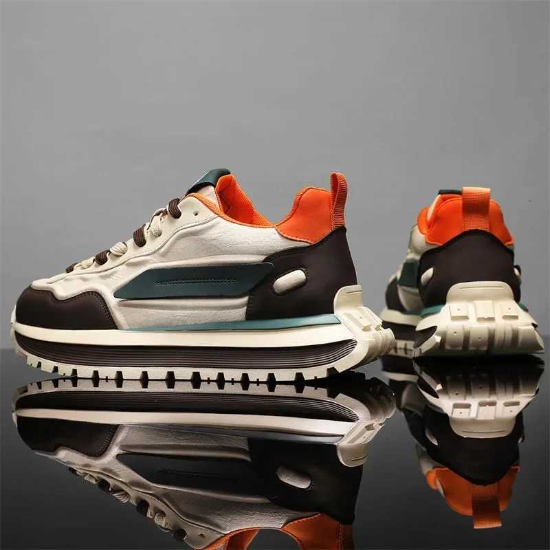 2025 New Spring Breathable sneakers Casual Sports with Anti slip Soft Bottom White Mens Trendy Daday Shoes Z251125