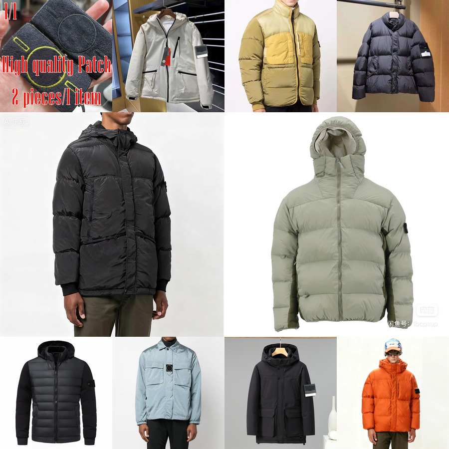 STONED LANDLY Compass Patch Jakcet Puffer Jacket Down Parkas Winter Comfortable Windproof Stand Up Collar Warm High Quality Winter Jacket Men Design