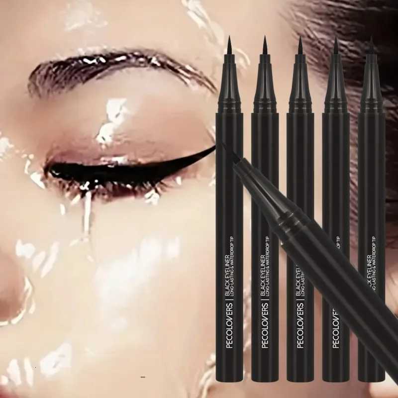 5PCS/Set Smooth Liquid Eyeliner Pen Waterproof Long-lasting Makeup Black Ultra-fine Pen TipCreate A Charming Eye MakeupT251126-image-1086124336