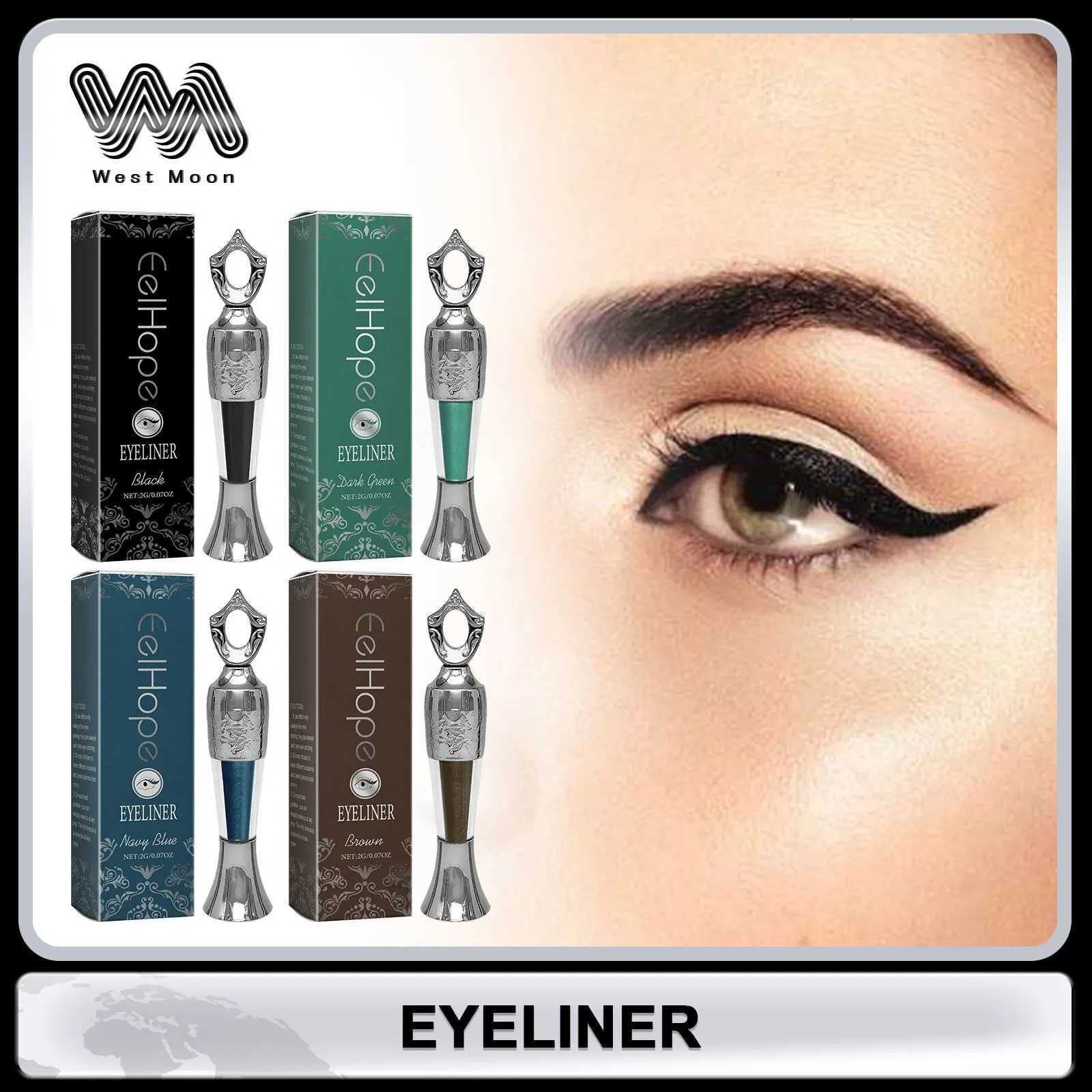 EELHOPE Waterproof Eyeliner Colours Lasting Sweatproof Quick Drying Smooth Black Liquid Eyeliner Natural Makeup Tools CosmeticsT251126-image-1086122184