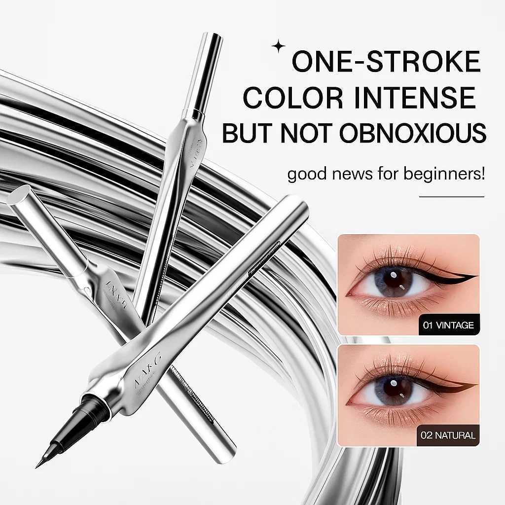 AMG Smooth Quick-Drying Eyeliner Pen Waterproof Smudge-Proof Long-Lasting Colorful Eyeliner PenT251126-image-1086123475