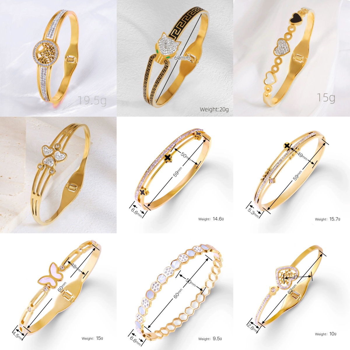 25 nouveaux bracelets de créateurs de haute qualité pour femmes, bijoux de luxe, bracelet en or pour hommes, bracelet en argent de styliste, brac