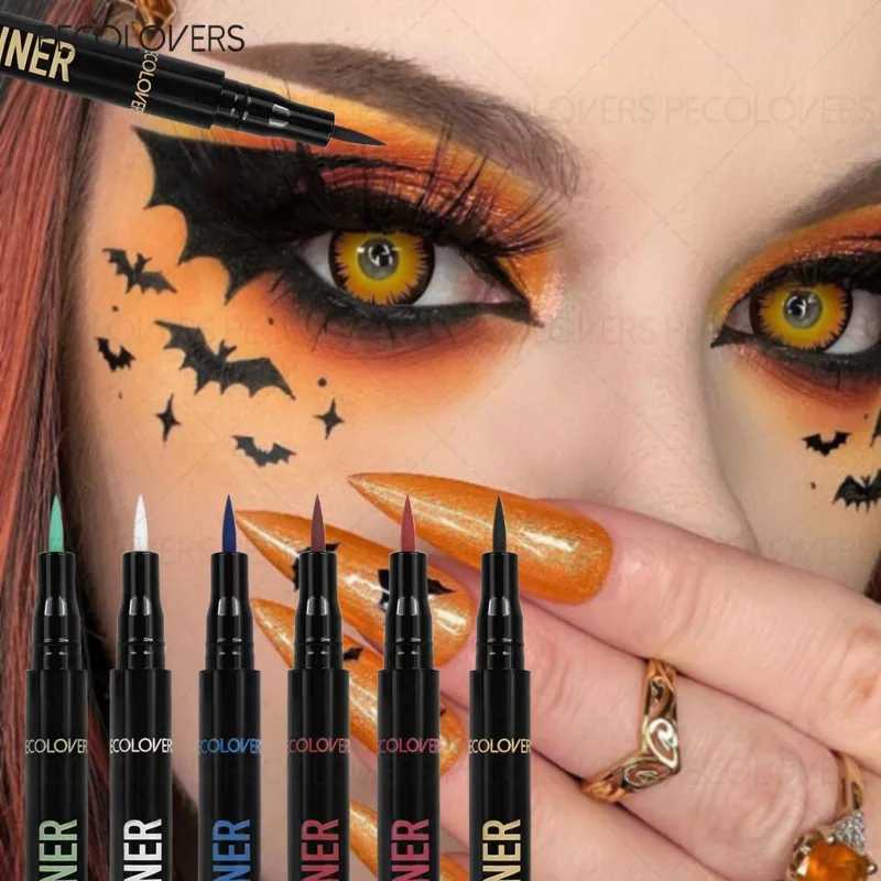Multicolor Eyeliner Liquid Eyeliner Quick Drying Suitable for Halloween and Christmas Makeup Eye MakeupT251126-image-1086123382
