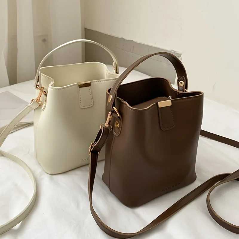 Minimalist Crossbody Bag Mini Solid Color Bucket Bag Womens Fashion Handbags and Wallets W250425