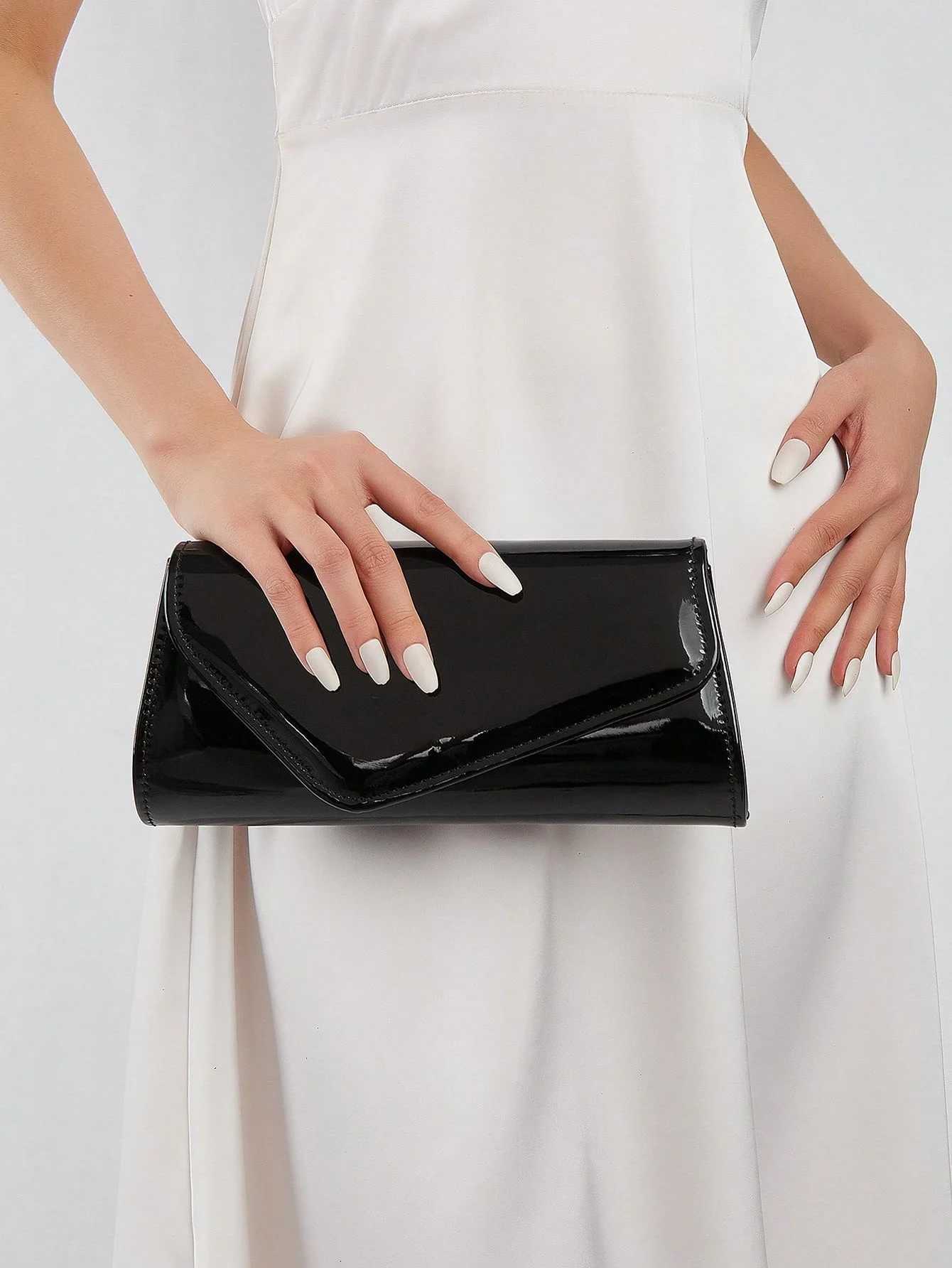 Elegant solid color clutches romantic textured handbags and shoulder crossbody bags are suitable for office workers to commute W251126