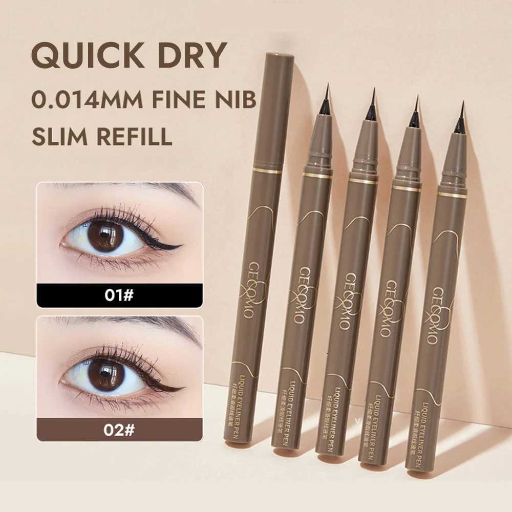 GECOMO Liquid Eyeliner 001mm Super Slim Waterproof Quick Dry Long Lasting Color No Smudging Eyeliner PencilT251126-image-1086121994