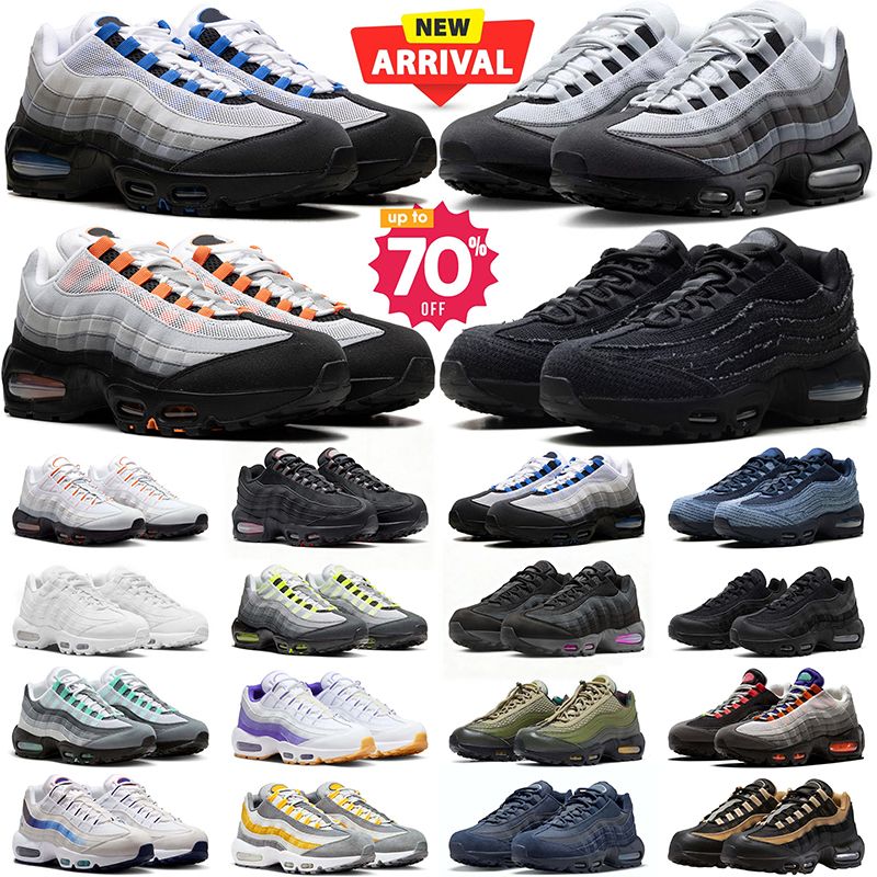 Chaussures de créateurs pour hommes Casual Sneaker 95 95s Denin Noir Obsidienne Brevet Néon Spark Gris Bijou Cactus Fleur Sports De Plein Air Hom