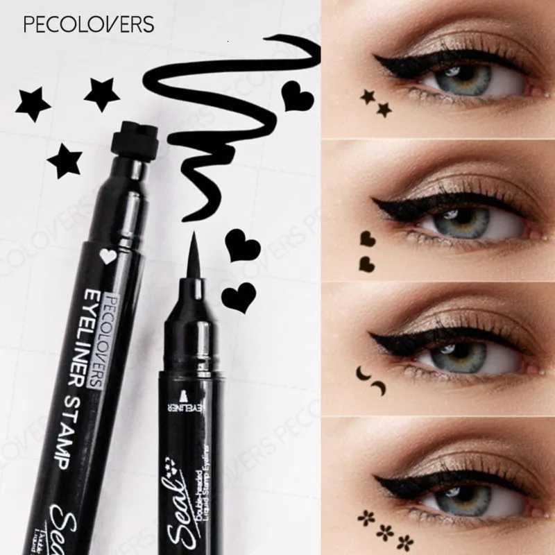 1PC Stamp Eyeliner Various Stamp Shapes Double-ended Eyeliner Quick-drying Liquid EyelinerT251126-image-1086124034