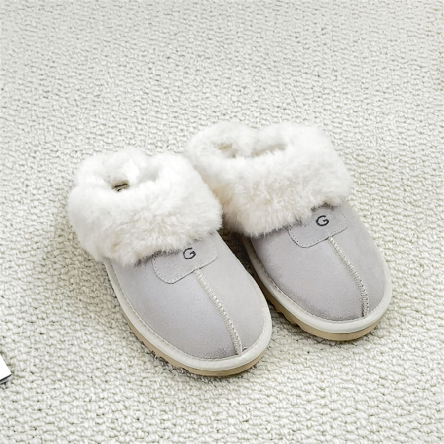 Designer Slippers Fashion Shoes Fur Boots Mens Classic Plush Shoes Winter Wool Slipper Solid Color Letter Vintage Soft Fashion Scuffs Warm Home D