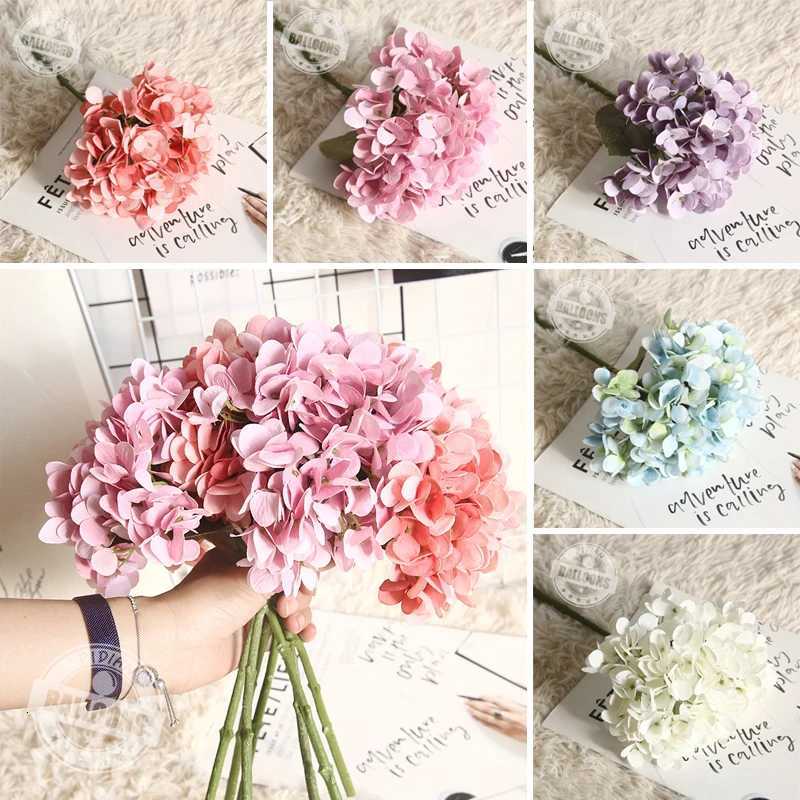 1/2/5 Pcs 35cm Macarone Simulated Hydrangea Plant Bonsai Wedding Decorations Ins Wind Simulated Bouquet Room Decor Supplies C251126-image-1086197564