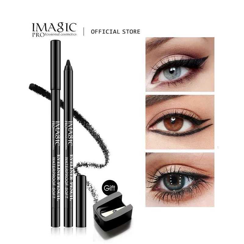 IMAGIC Eyeliner Pen Waterproof 1pcs Black Makeup Beauty Cosmetic Tool1pcs Pencil sharpenerT251126-image-1086123929