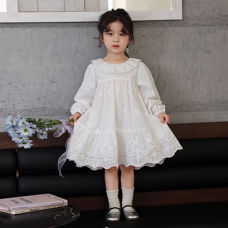 D778 Trendy Kids Wear: Adorable Fall-Themed Embellished Sleeves Girl Dresses Embracing a Fairy Tale Theme-image-1086091619