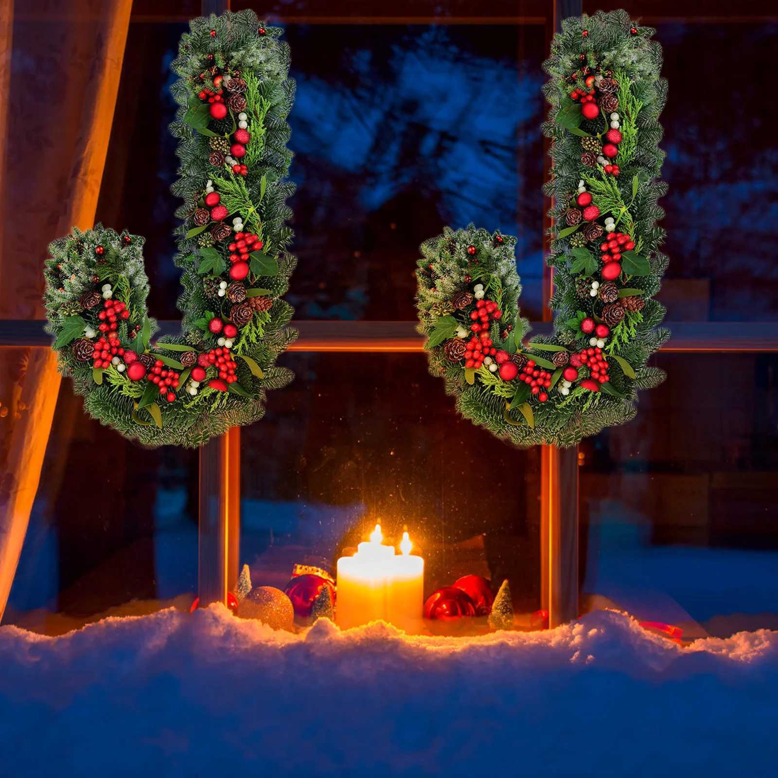 2Pcs Metal Wreath Frame for DIY Flower Wreath Christmas Party Decoration Iron Craft Ring Accessory Home Garden Decor C251126-image-1086195412