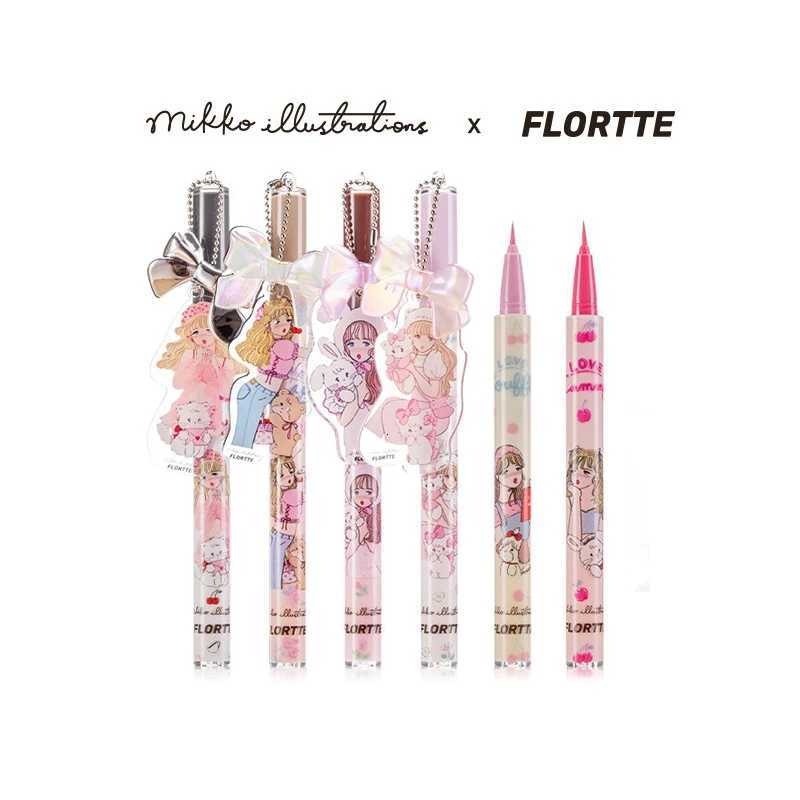 FLORTTE Colourful Waterproof Eye Liner Silkworm Pen Waterproof Liquid Eyeliner PencilT251126-image-1086122212