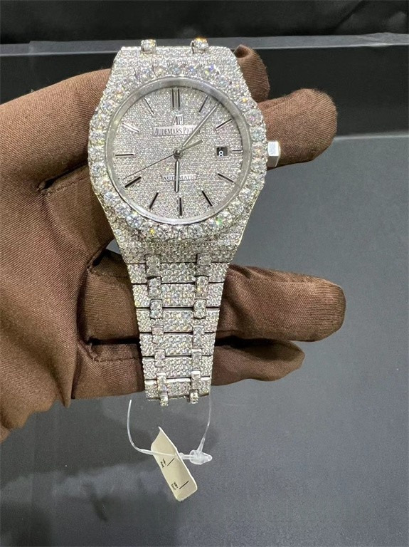 High-precision tactical mechanical watch VVS Top Quality Automatic Mechanical Iced Out Designer Moissanite Pass test Dia Watches for Men Women rapid