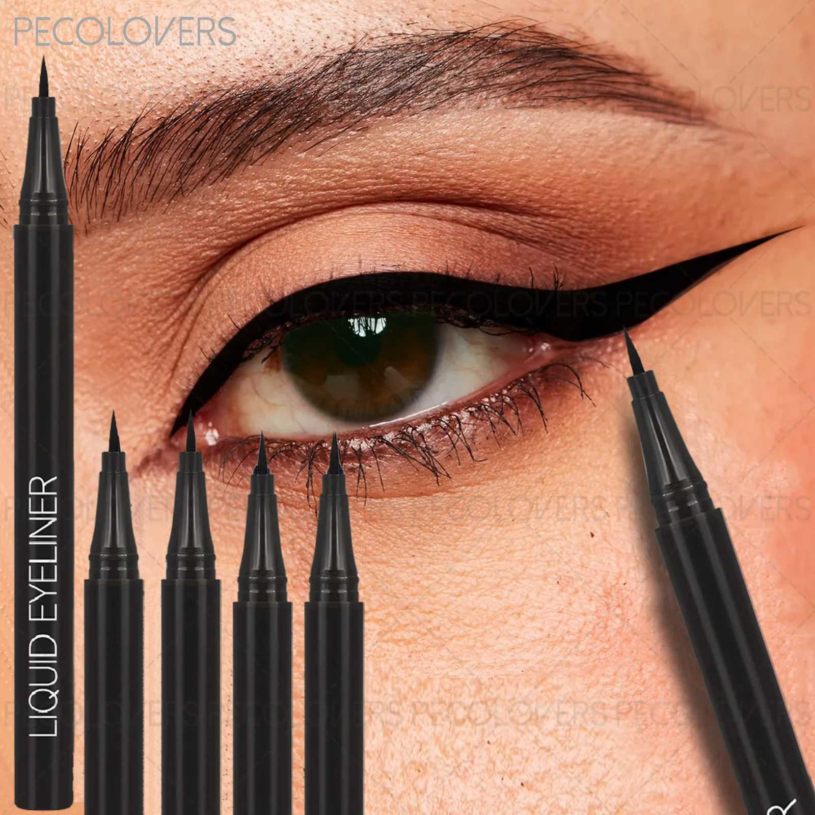 1 Pc Waterproof Liquid Eyeliner Pen High Black Rendering Easy To Color for All Eye Shapes Natural Eye Makeup FinishT251126-image-1086123717
