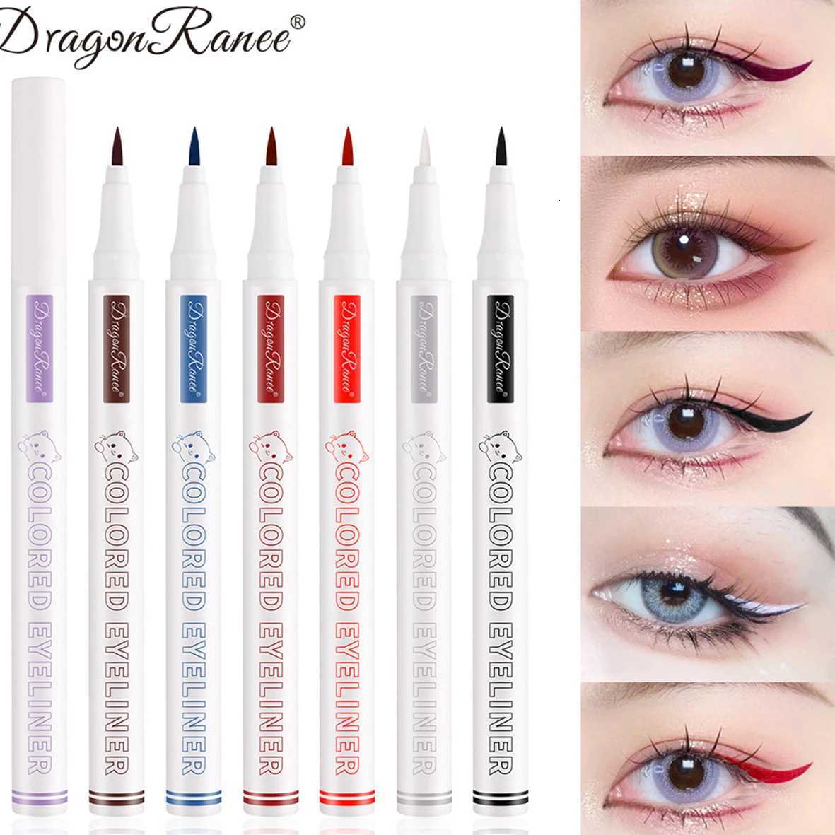 Dragon Ranee 10 Colors Slim and Long Lasting Liquid Pencil Silhouette Extremely Fine White Smudge-Free Eyeliner LiquidT251126-image-1086122619