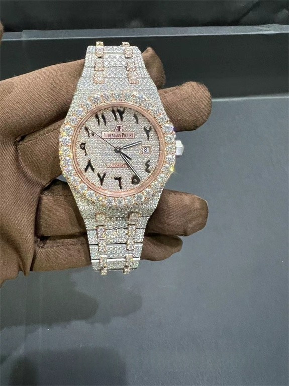 High precision tactical mechanical watch VVS Top Quality Automatic Mechanical Iced Out Designer Moissanite Pass test Dia Watches for Men Women rapid