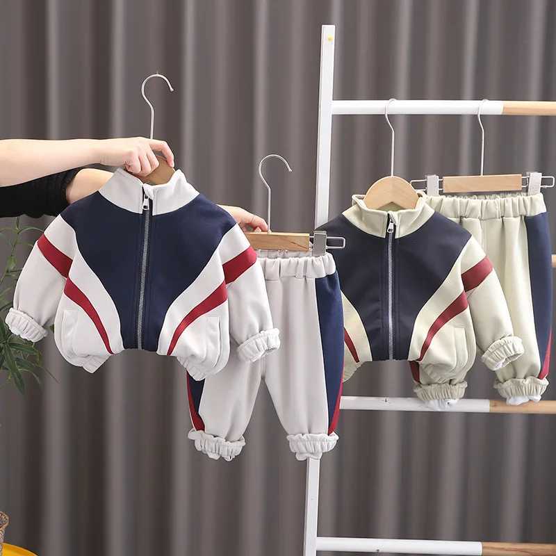 Boys Clothing Sets Spring Autumn 2025 Children Coats Pants 2pcs Sports Suit For Baby Tracksuits Kids Casual Outfits Toddler 4 5Y H251208-image-1087662588