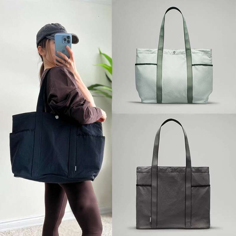 Luxury Handbag Women Shoulder Bag New Daily Multi-pocket Waterproof Canvas Bag 20L Large Capacity Yoga Tote Handbag for Women