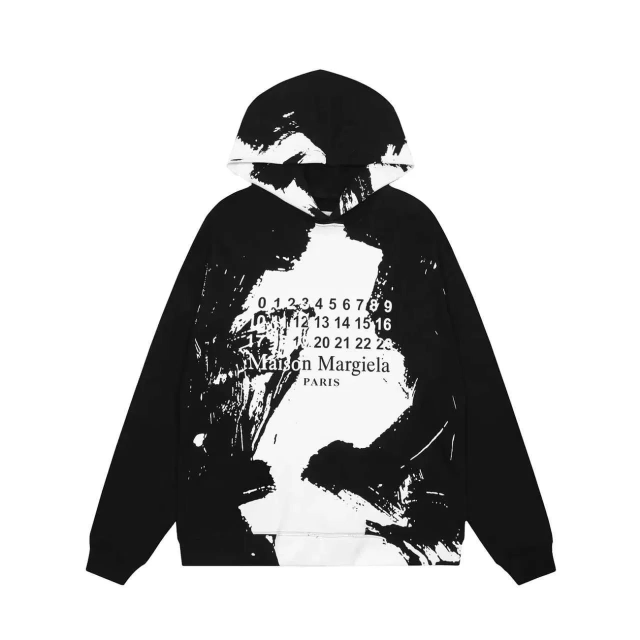 Mm6 Hoodie High Street Fashion Luxury Margelias Mens Womens Arabic Number Printed Graphic Pullover Oversized Casual Hip Hop Trendy Margelliashirt Ho