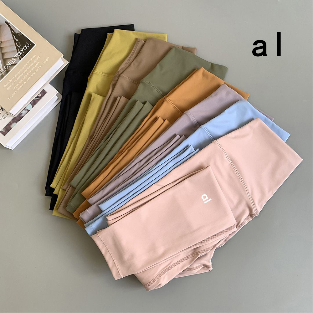 Aalloo Leggings de Yoga Align Push-Up Doux Élastique Hanche Lift Pantalon de Sport en Forme de T Short de Levage des Fesses Serré Course Fiess Re