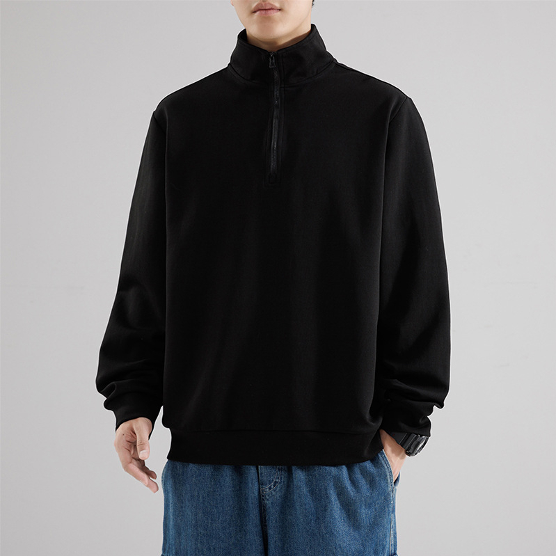 032 Men Long-sleeved T-shirt Round Neck Long-sleeved Casual Sweatshirt