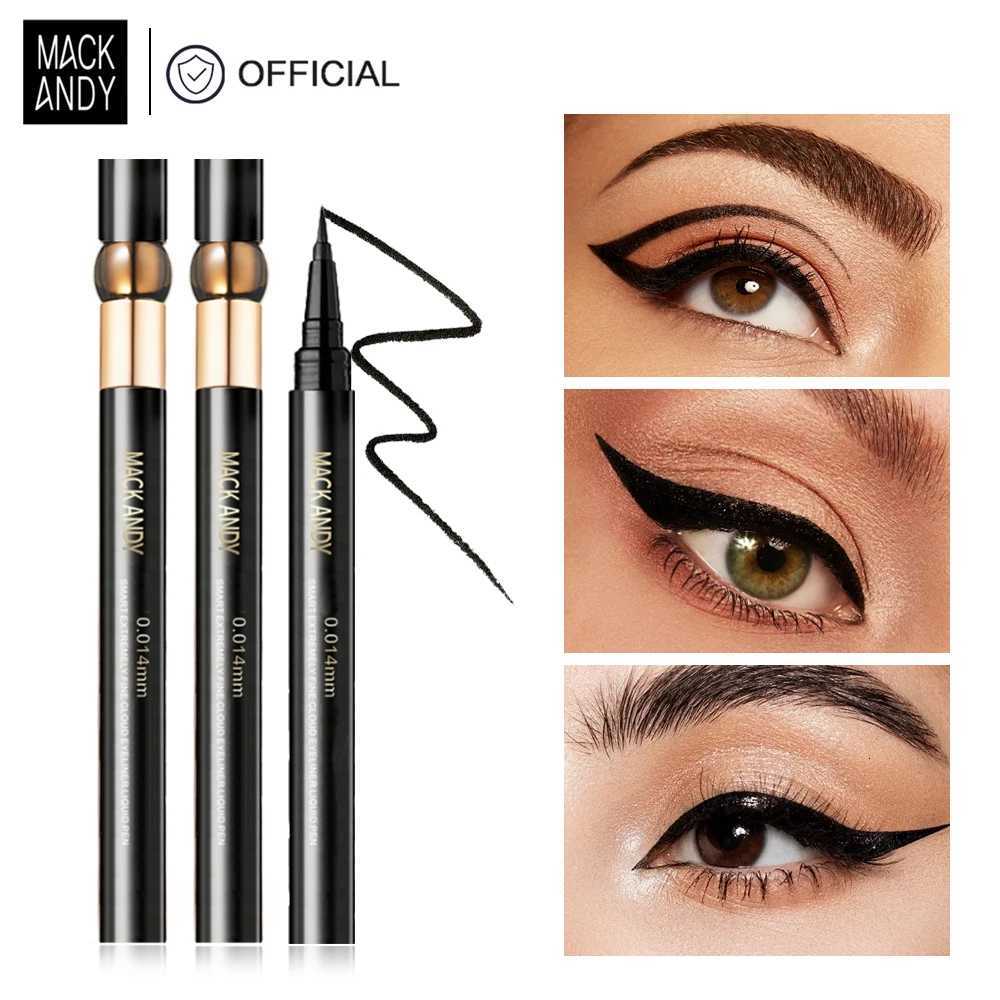 MACKANDY High Impact Easy Liquid Eyeliner Waterproof Long Lasting Smudge Resistant Eyeliner for Sensitive Eyes Vegan FormulaT251126-image-1086122438