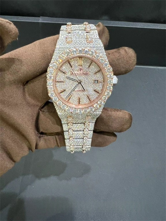 High precision tactical mechanical watch VVS Top Quality Automatic Mechanical Iced Out Designer Moissanite Pass test Dia Watches for Men Women rapid