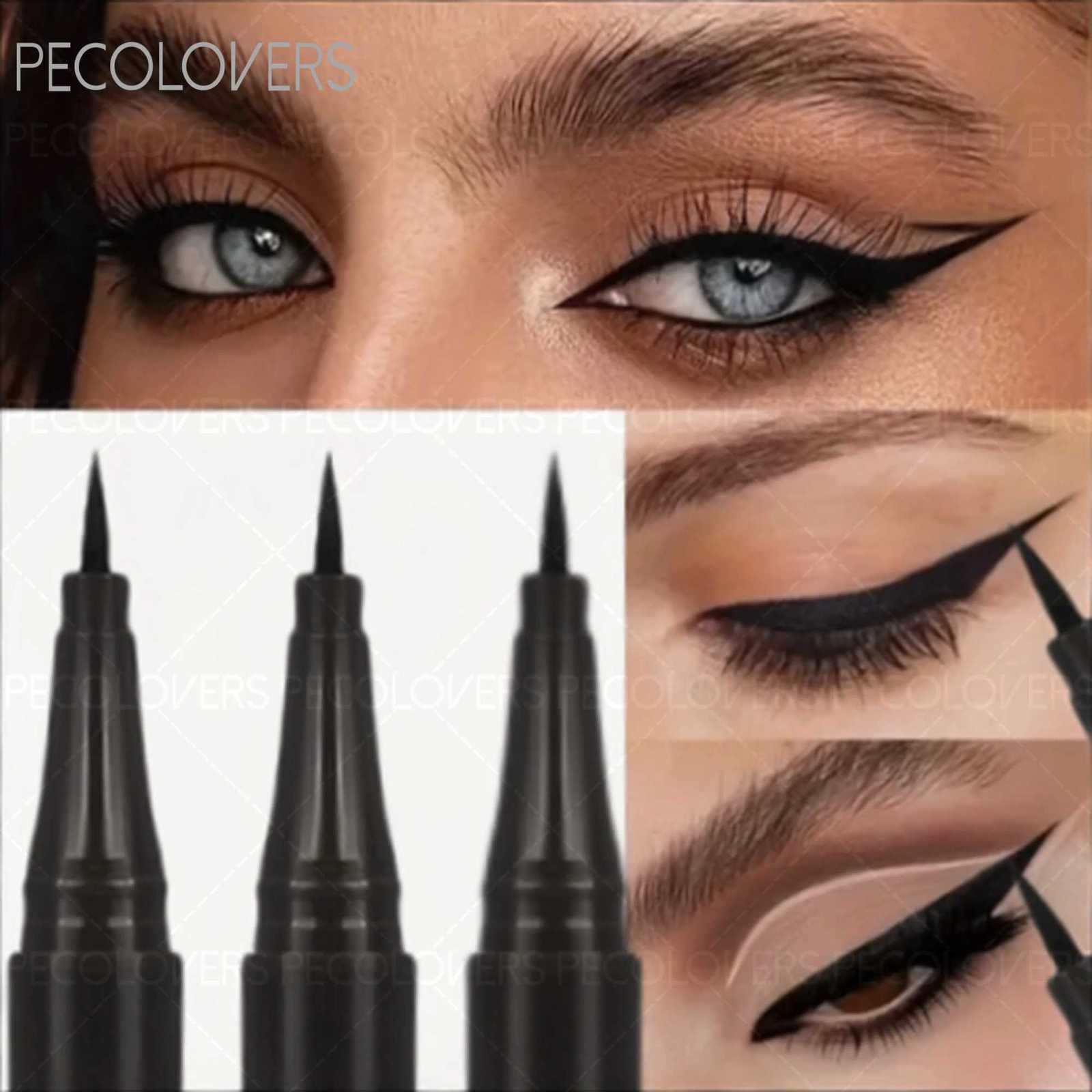3pcs Waterproof Fast Dry Eyeliner Black Liquid Eyeliner Pen Eye Liner Pencil Make-up for Women CosmeticsT251126-image-1086122471
