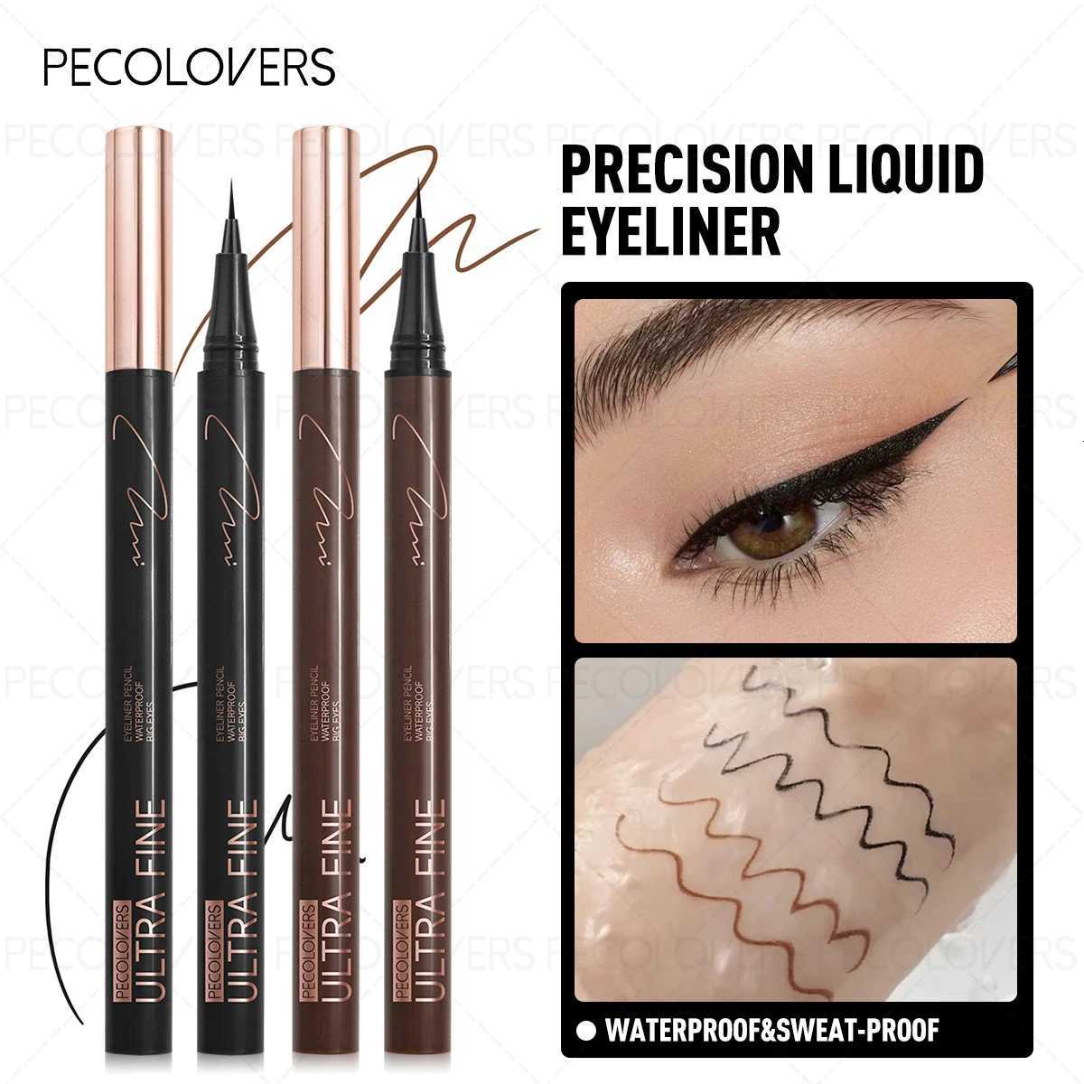 1PC Smudge-proof Quick-drying Smooth Waterproof Ultra-fine Tip Brown Eyeliner for Perfect and Bold Eye MakeupT251126-image-1086124257