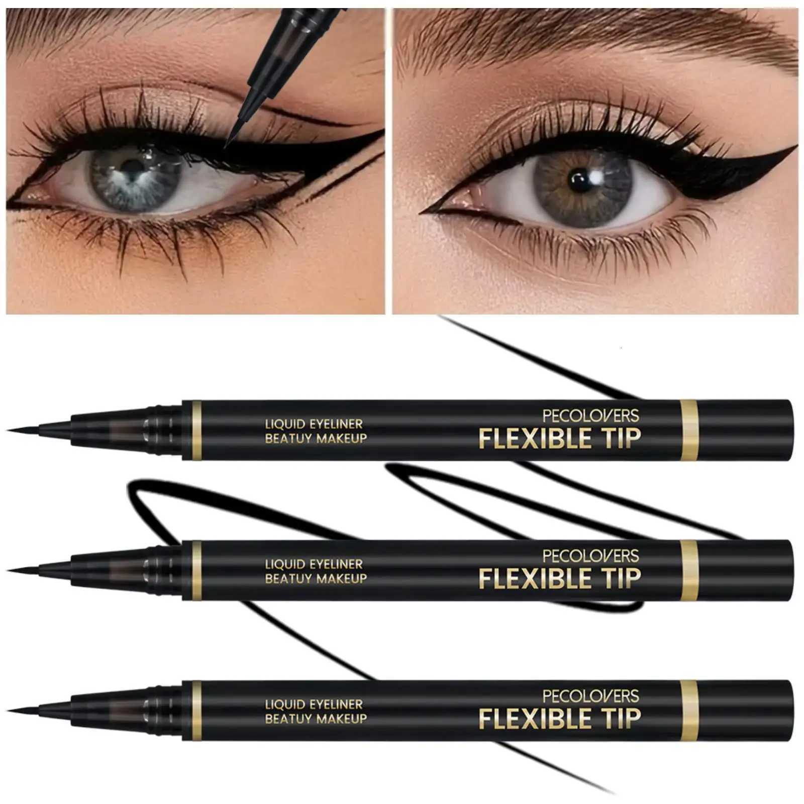 3PCS Precision Black Liquid Eyeliner - Smooth Long-lasting and Easy To Color Anti-fouling Smooth Suitable for BeginnersT251126-image-1086122577