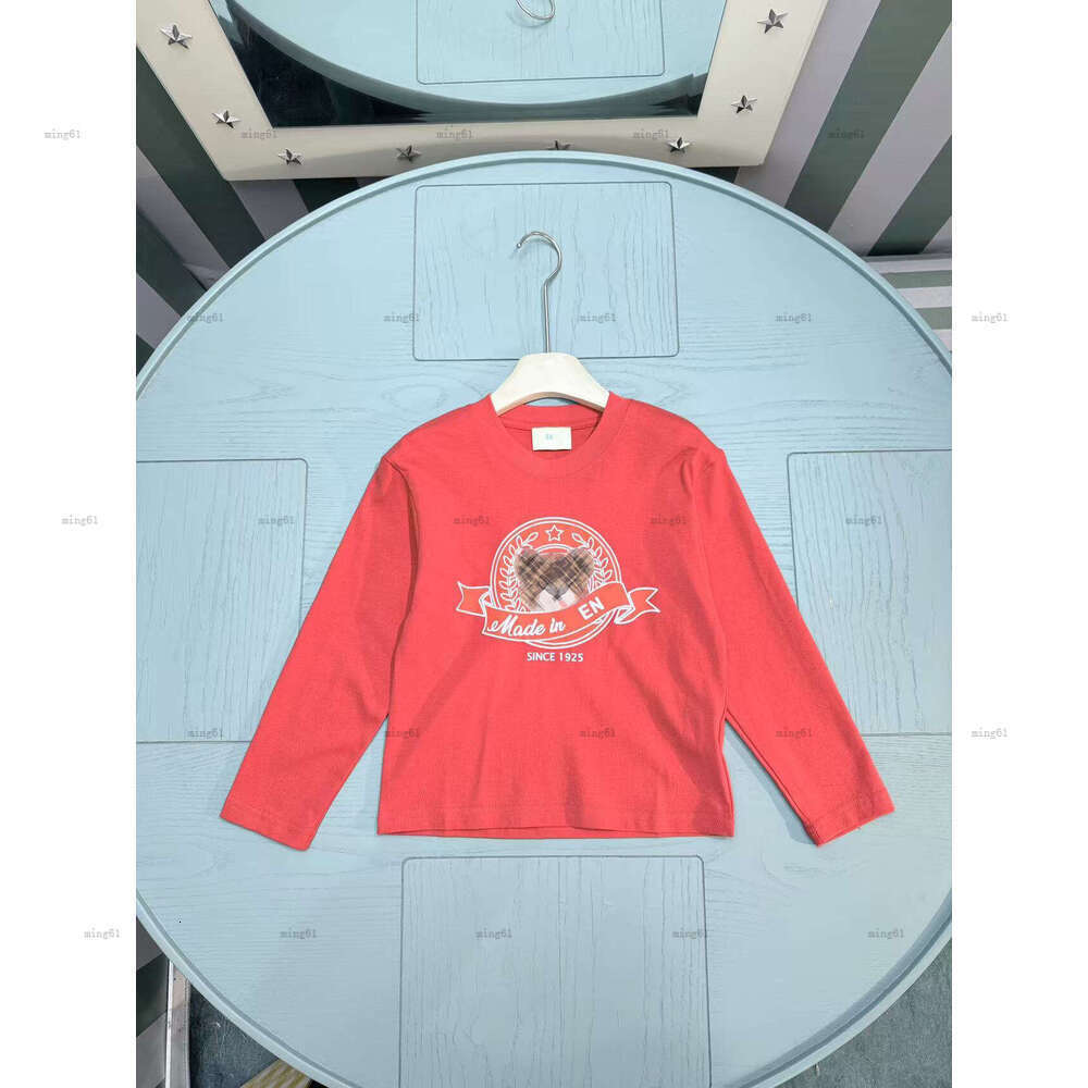 Brand boys girl sweater Celebratory red Long sleeved T-shirt designer baby clothes kids sweatshirts A801X22N208
