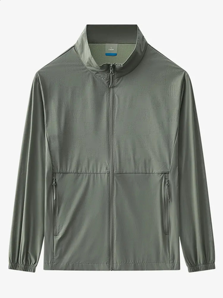 Summer UPF50UV resistant mens skin jacket breathable and quick drying lightweight sun protection clothing casual Plus size 8XL 250422Z