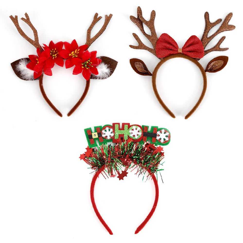Christmas Headbands for Women Antler Headbands Cute Hairpins Deer Horn Christmas HeadbandsM251127-image-1086323062