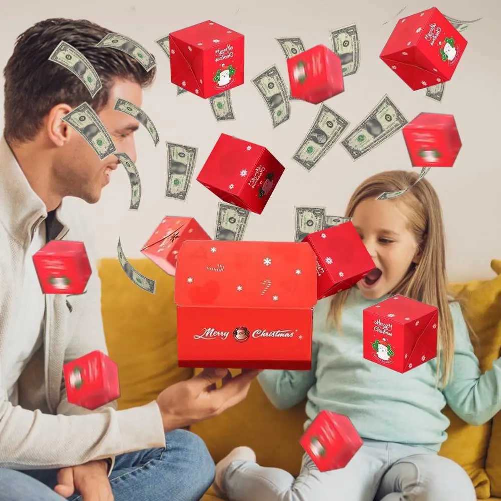 Pop-Up Gift Box Set Surprise Money Gift Cash Explosion Box Folding Pop-Up Explosion Gift Box for Christmas Birthday Celebration C251127-image-1086357386