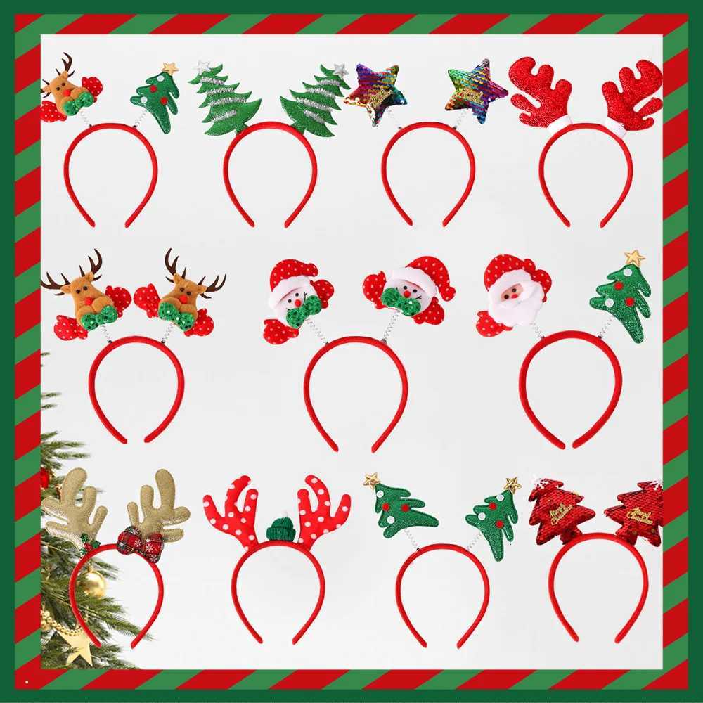 Christmas Reindeer Antler Headband - Kids Star Plastic Headpiece - Festive Ornament - Essential Xmas Party Decoration SuppliesM251127-image-1086323128