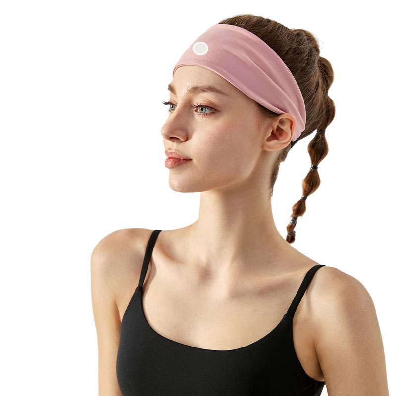 Vente chaude Femmes Bands de coiffure Yoga Bandeau de bande Fitness Running Sweat Absorbant le bandeau moyen Taille de taille 2 PCS