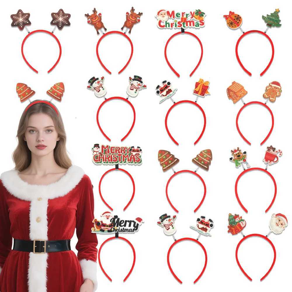 Christmas Giftable Headbands - Elk Santa Claus Cartoon Hairpieces - For Adults KidsM251127-image-1086321731