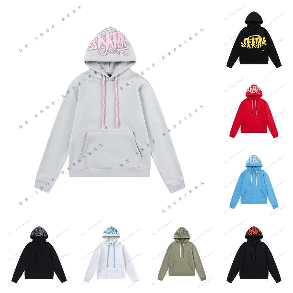 synaworld Tracksuit hoodie Mens and Womens Designer Kangaroo Pocket Foam Print Sweatshirt Hip Hop Cotton jacket Flare synawrld Pants Synaworldtracks