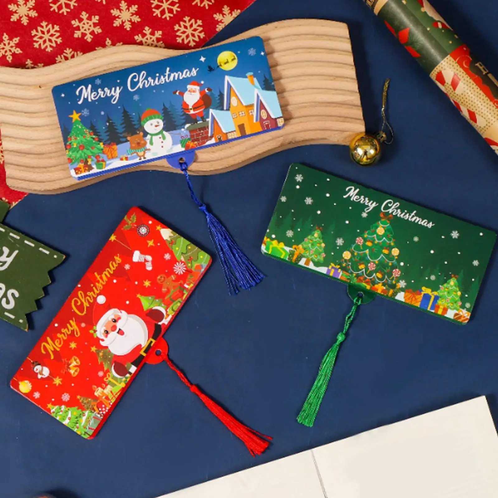 Santa Claus Christmas Money Card Envelope Red Lucky Folding Banknote Card Christmas Cash Envelope with Money Clip Christmas Gift C251127-image-1086357181