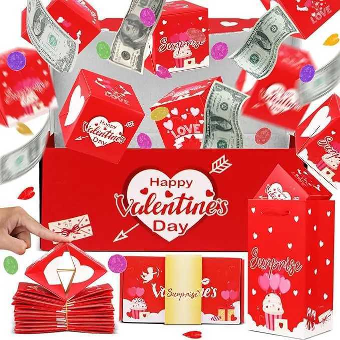 2025 New Surprise Gift Box Explosion for Money Happy Valentine Day Creative Gift Box DIY Folding Pop Up Red Envelope Bounce Box C251127-image-1086357019