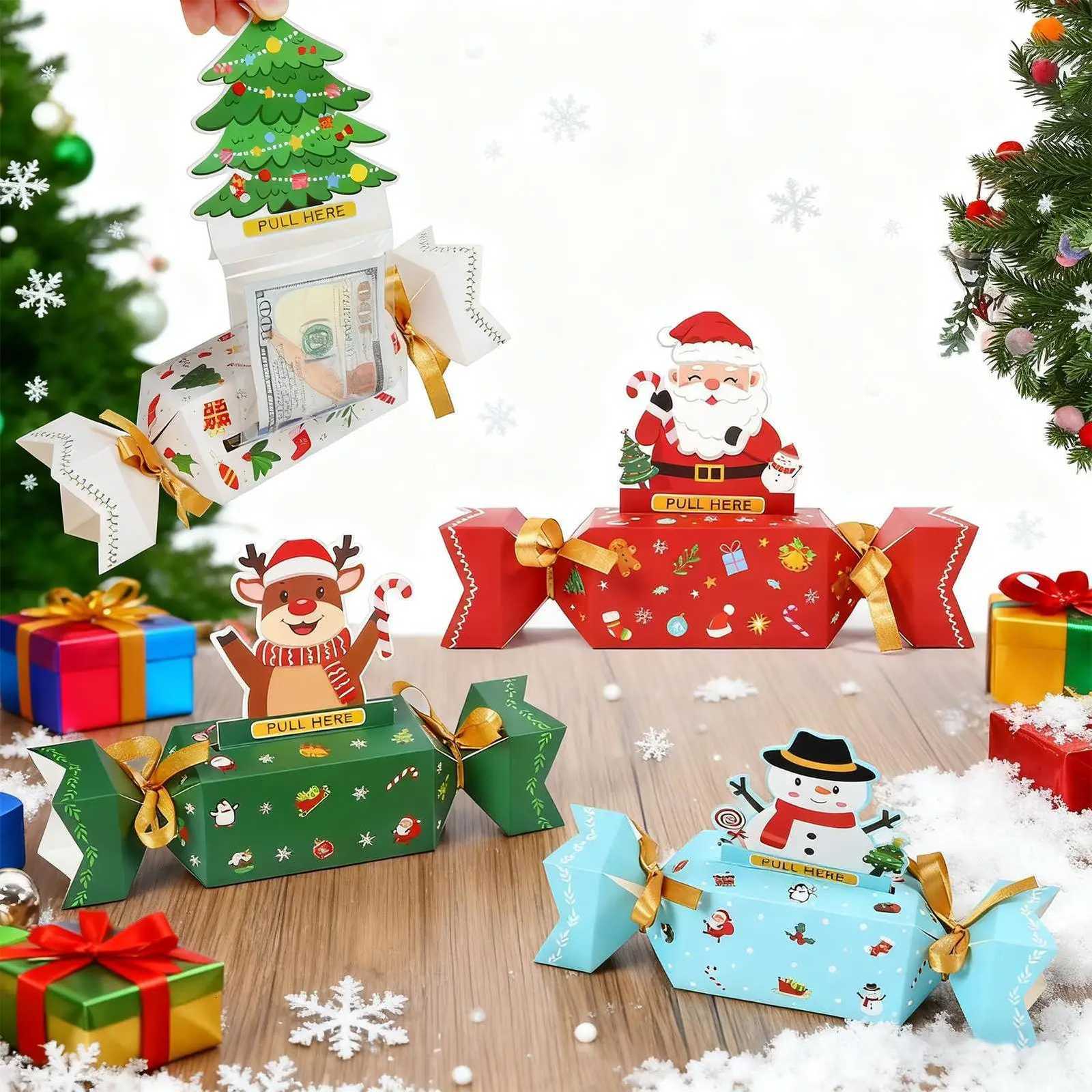 NEW Christmas Surprise Money Pull Pouch DIY Cash Gift Pull Pouch Money Pull Box Birthday Money Box For Money Gift C251127-image-1086357278