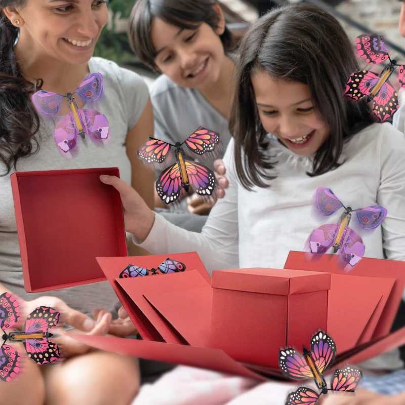 DIY Explosion Gift Box Surprise Flying Box Magic Flutter Flyers Wind Up Toys Bookmark Party Birthday Wedding Favors H251127-image-1086327129