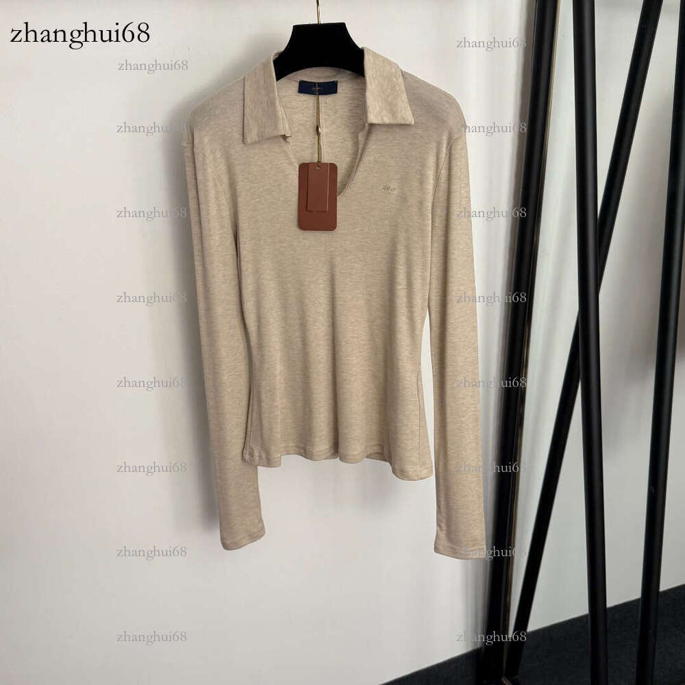 Exquisite Women's Long Sleeve Designer Style Comfortable Fabric lapel Collar Design Solid Color V-neck Suitable for Various Occasions Spring an