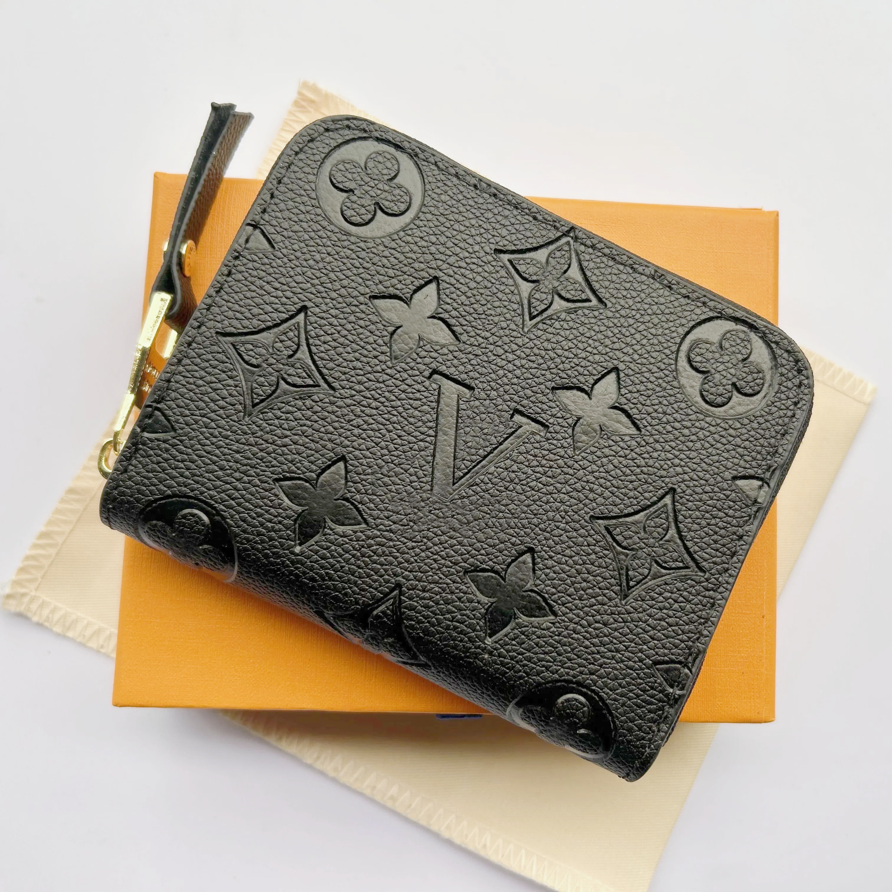 Designer Fleur En Relief Rosalie Victorine Portefeuille Femmes Porte-Monnaie Porte-Carte Porte-clés Homme Sacs À Main Designer Clé Porte-Carte Pe