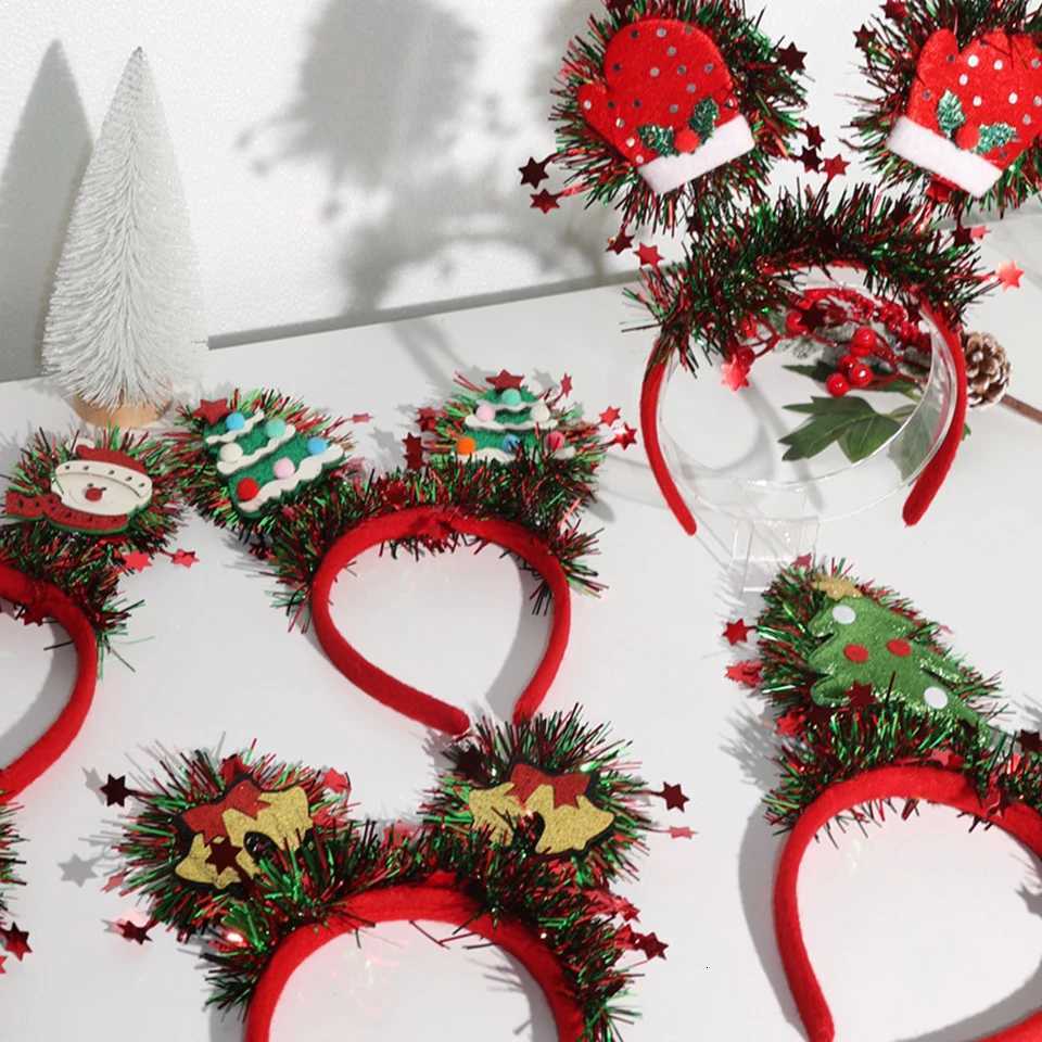 Christmas Costume Hair Accessories Cartoon Snowman Xmas Tree Elk Headbands 2025 Christmas Party Decoration Hairbands WholesaleM251127-image-1086322282