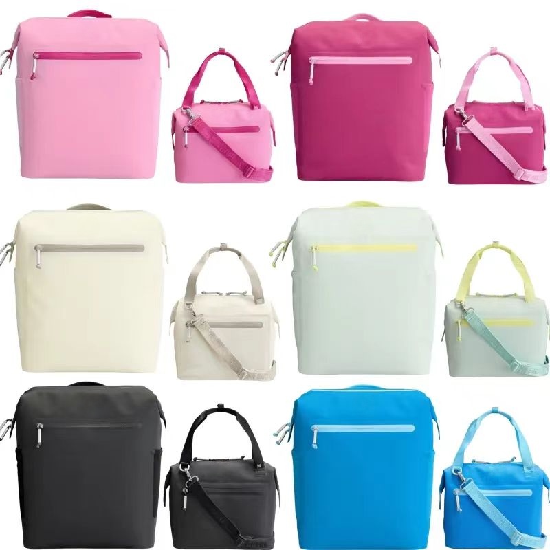 New style Lunch box bag All day ice bag 12 hour cooling travel Backpack 40oz cup Mini soft refrigerated bag outdoor waterproof portable travel lu-image-1086310983
