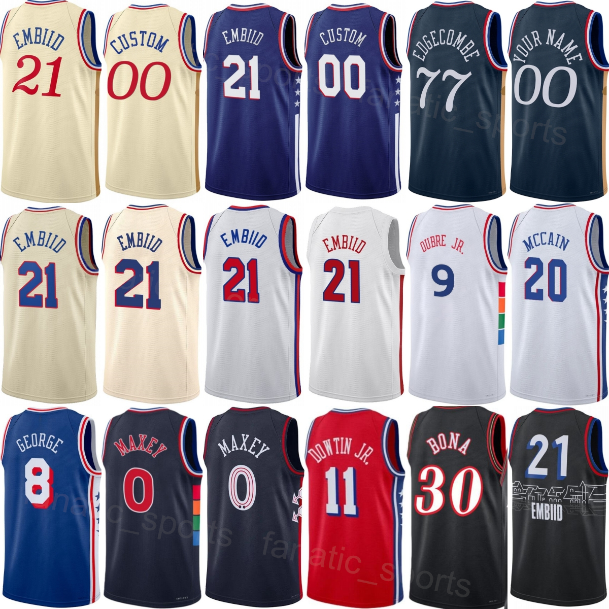 Prined 2026 Basketball City Kyle Lowry Jersey 7 Woman Man Kids Eric Gordon 23 Jared McCain 20 Trendon Watford 12 Dominick Barlow 25 Justin Edward-image-785748547